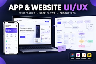create figjam wireframes, flowcharts, UI UX and user flows for apps and websites