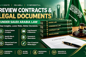 review contracts and legal documents under saudi arabia law