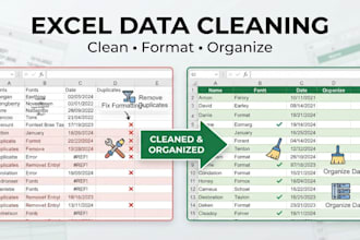 clean and format your excel data