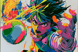 draw anime art and illustration