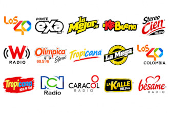 get your music radio airplay in mexican and colombia