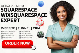 redesign a beautiful modern squarespace website wixsquarespace website migration