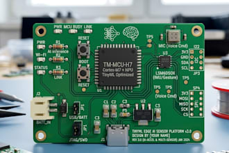 design tinyml edge ai pcb, ai hardware, sensors and iot electronics