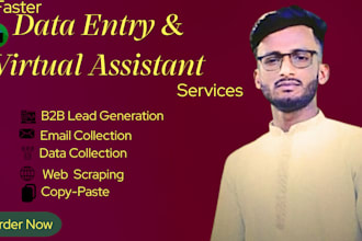 do fastest data entry in excel copy paste web scraping email leads amazon fba