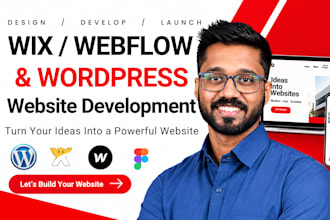 develop pro webflow website figma wix wordpress website expert