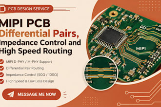 design mipi pcb differential pairs, impedance control and high speed routing