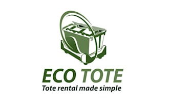 design plastic tote rental business logo