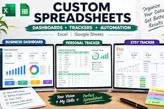 create tracking dashboard sheet, sales pipeline and custom spreadsheet