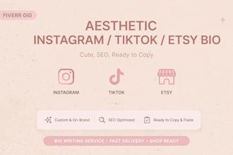 write cute aesthetic bio for instagram