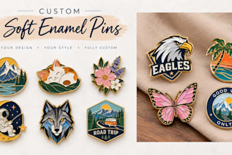 design factory ready enamel pin lapel pin vector illustration