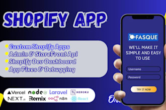 do custom shopify app, create private app or public app shopify api integration