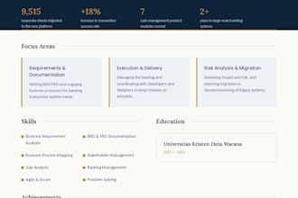 provide business analysis, workflow, and risk analysis