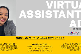 be your virtual assistant for your operations and supply
