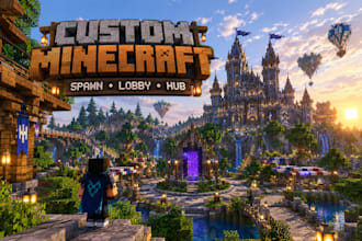 create custom minecraft server spawn, lobby, hub and map