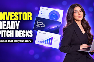 design a professional pitch deck or business presentation