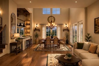 create 3d interior design 3d floor plan, architectural design and 3d rendering