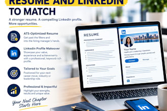 write resume and linkedin profile that match