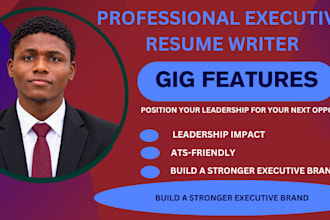 write an executive resume for senior managers and leaders
