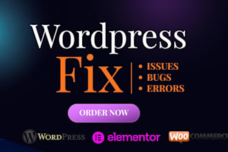 fix wordpress issues, bugs, errors, and critical errors