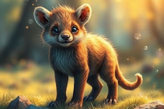 paint animals watercolor or digital illustration