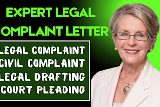 draft expert legal motions court pleadings legal responses and court documents
