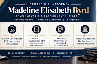 provide an expert legal review of your US government rfp for compliance rfp