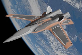 create 3d spaceship model, 3d starship design, hard surface scifi vehicle, drone