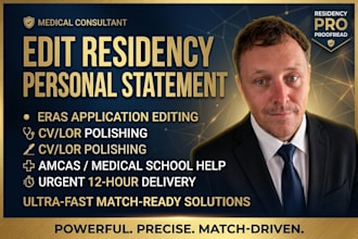 edit eras residency application medical personal statement amcas cv lor 12hrs