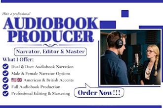 narrate fiction memoir romance acx spotify audiobook american dual voice