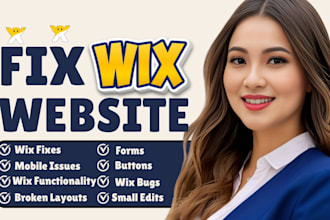 fix your wix website issues bugs and errors