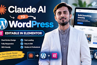 convert claude ai or claude code website to wordpress elementor