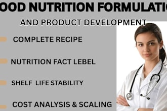 be your expert food and nutrition formulation specialist
