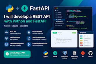 develop a rest API with python and fastapi