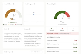 audit your saas or web app UX and give a prioritized fix list