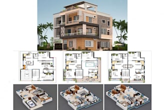 create 3d floor plan, 3d architectural design, 3d interior design, 3d rendering