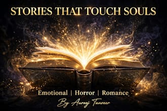write emotional, romantic, horror stories that touch souls