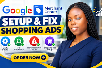 setup shopping ads fix gtin gmc suspension google merchant misrepresentation