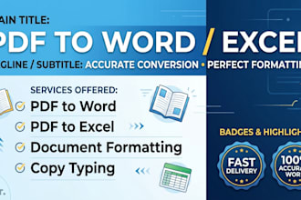 pdf to word or excel conversion