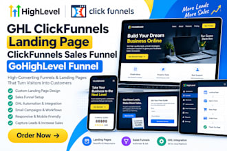 ghl click funnels landing page click funnels sales funnel gohighlevel funnel