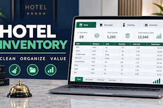 clean organize and value your hotel inventory in excel