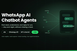 develop ai whatsapp chatbots to boost your sales and support