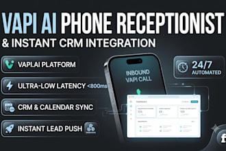 build an ai voice caller, phone receptionist and CRM system