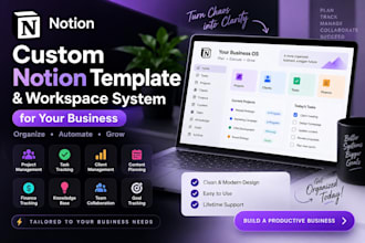 build a custom notion template and workspace system for your business