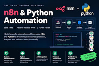build n8n automation workflows and webapps for your business