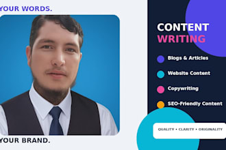 write engaging and SEO friendly content for your website
