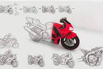do industrial and product design concept development and sketches