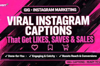 write viral instagram captions and product descriptions