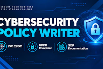 write professional cybersecurity policies and iso 27001 documents