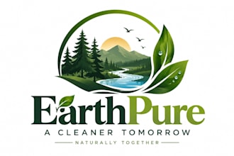design a professional eco, organic, forests environmental, or natural logo