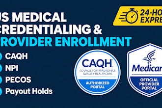 manage US healthcare provider credentialing caqh npi enrollment
